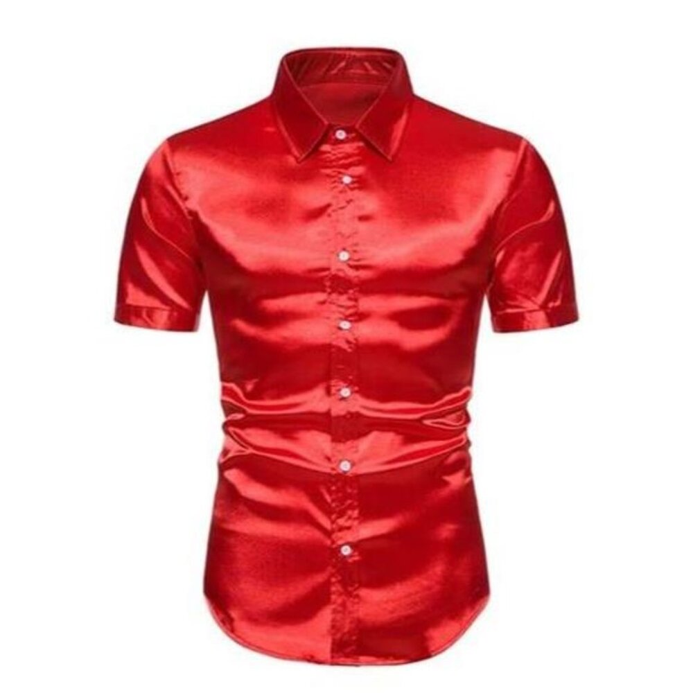 Men's Button Up Short Sleeve Shirt